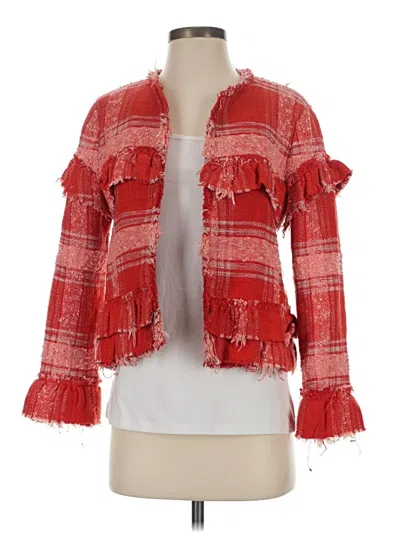 Pre-owned Zara Cardigan Sweater In Red