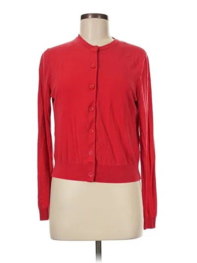 Pre-owned Zara Cardigan Sweater In Red