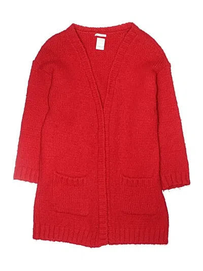 Pre-owned Zara Kids' Cardigan Sweater In Red