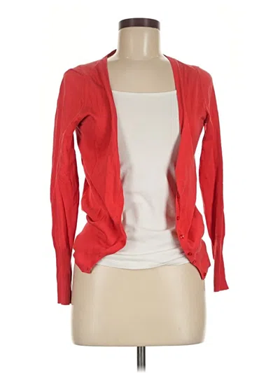 Pre-owned Zara Cardigan Sweater In Red