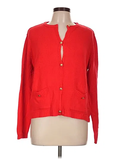 Pre-owned Zara Cardigan Sweater In Red
