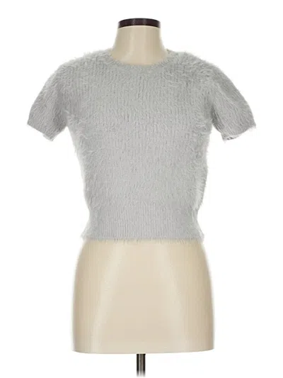 Pre-owned Zara Cardigan Sweater In Silver