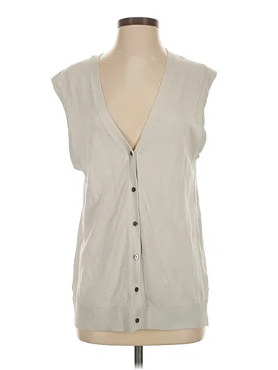 Pre-owned Zara Cardigan Sweater In Silver