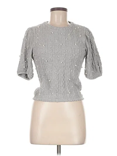 Pre-owned Zara Cardigan Sweater In Silver
