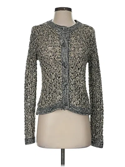 Pre-owned Zara Cardigan Sweater In Silver