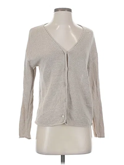 Pre-owned Zara Cardigan Sweater In Silver