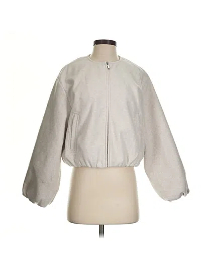 Pre-owned Zara Cardigan Sweater In Silver