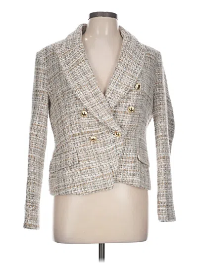 Pre-owned Zara Cardigan Sweater In Silver