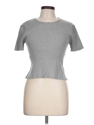 Pre-owned Zara Cardigan Sweater In Silver