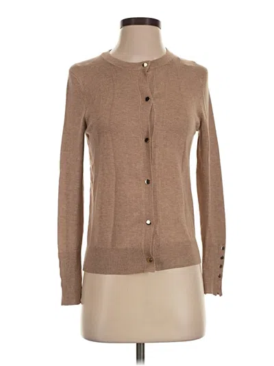 Pre-owned Zara Cardigan Sweater In Tan