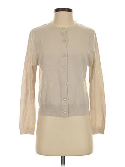 Pre-owned Zara Cardigan Sweater In Tan