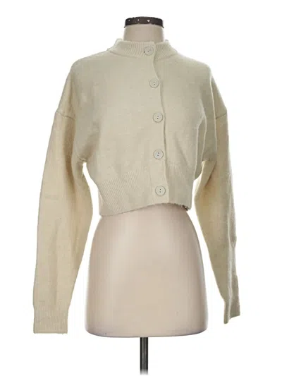 Pre-owned Zara Cardigan Sweater In Tan