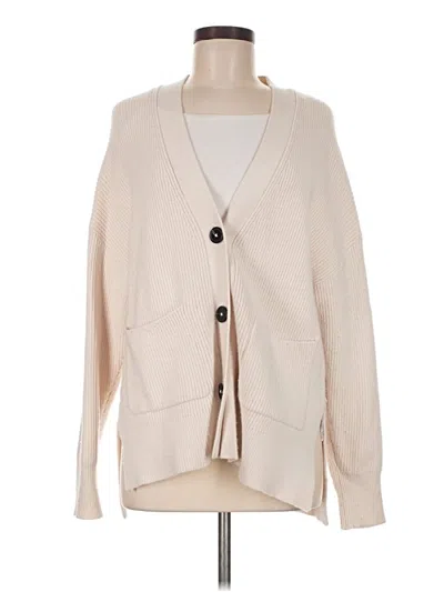 Pre-owned Zara Cardigan Sweater In Tan