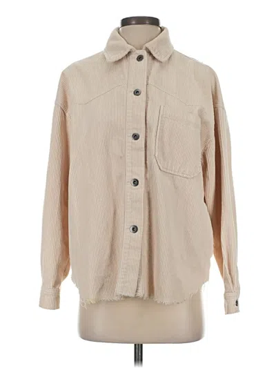 Pre-owned Zara Cardigan Sweater In Tan