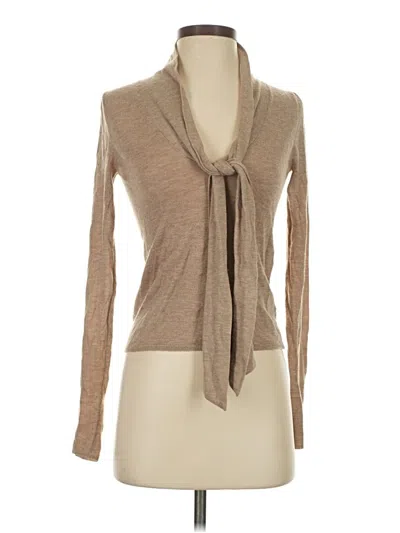 Pre-owned Zara Cardigan Sweater In Tan