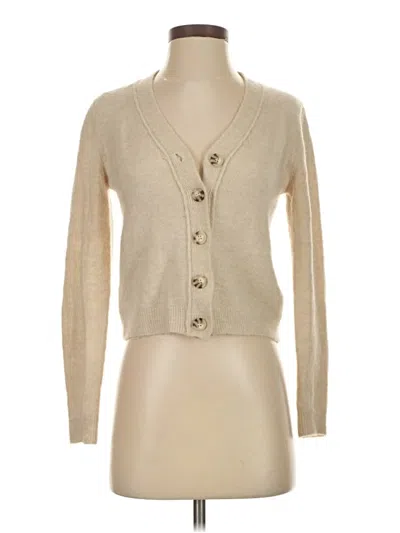 Pre-owned Zara Cardigan Sweater In Tan