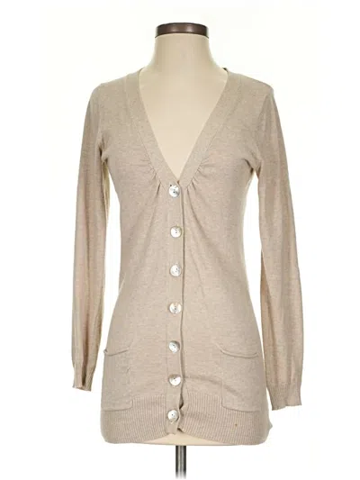 Pre-owned Zara Cardigan Sweater In Tan