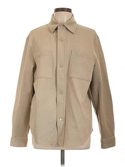Pre-owned Zara Cardigan Sweater In Tan
