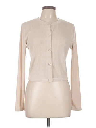 Pre-owned Zara Cardigan Sweater In Tan