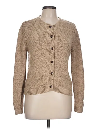 Pre-owned Zara Cardigan Sweater In Tan