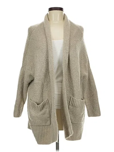 Pre-owned Zara Cardigan Sweater In Tan
