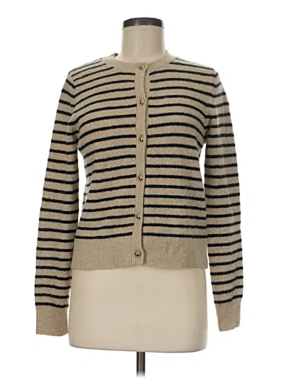 Pre-owned Zara Cardigan Sweater In Tan