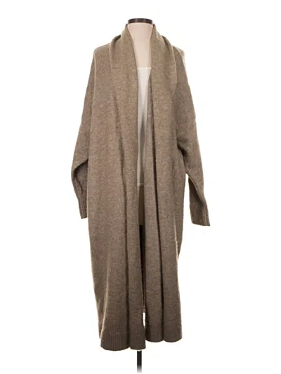 Pre-owned Zara Cardigan Sweater In Tan