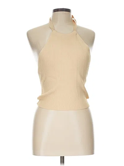 Pre-owned Zara Cardigan Sweater In Tan