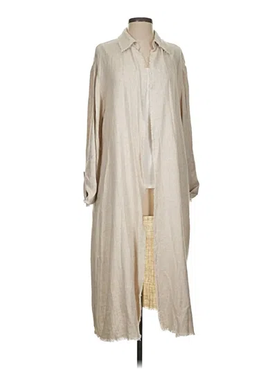Pre-owned Zara Cardigan Sweater In Tan