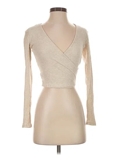 Pre-owned Zara Cardigan Sweater In Tan