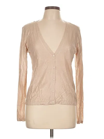 Pre-owned Zara Cardigan Sweater In Tan