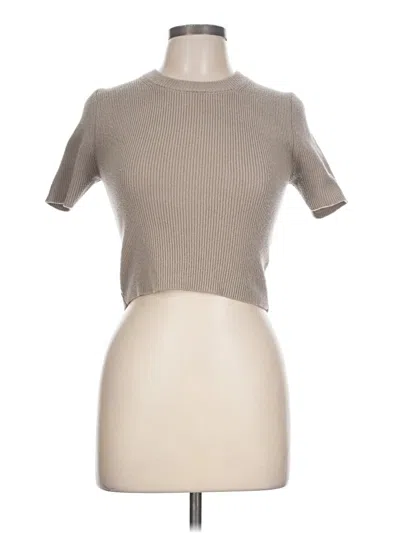 Pre-owned Zara Cardigan Sweater In Tan