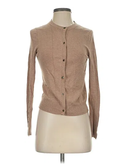 Pre-owned Zara Cardigan Sweater In Tan