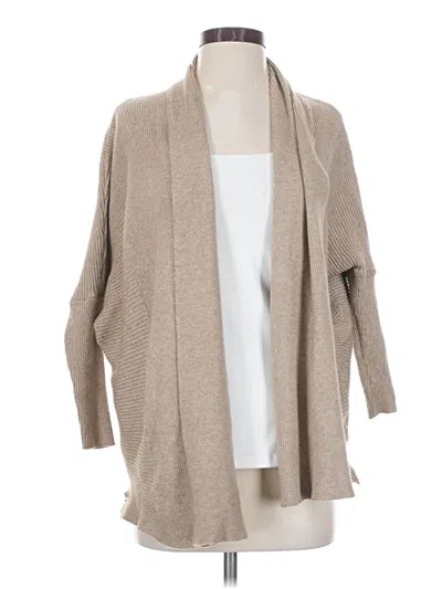 Pre-owned Zara Cardigan Sweater In Tan