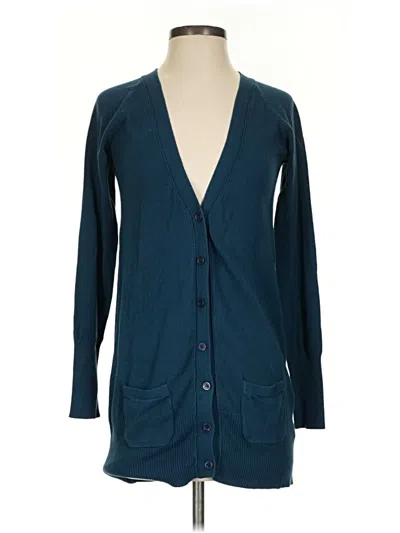 Pre-owned Zara Cardigan Sweater In Teal