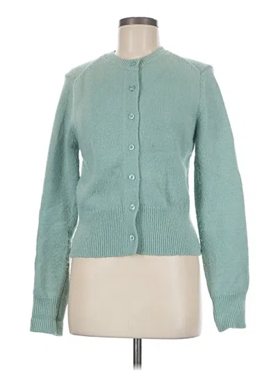 Pre-owned Zara Cardigan Sweater In Teal