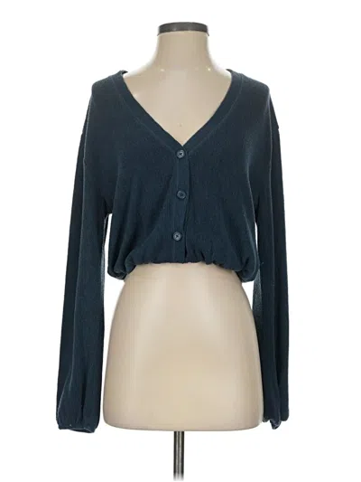 Pre-owned Zara Cardigan Sweater In Teal