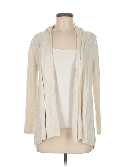 Pre-owned Zara Cardigan Sweater In White