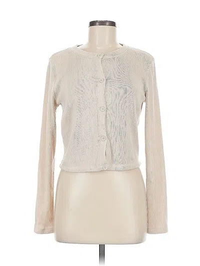 Pre-owned Zara Cardigan Sweater In White
