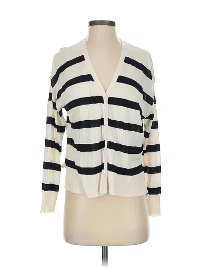 Pre-owned Zara Cardigan Sweater In White