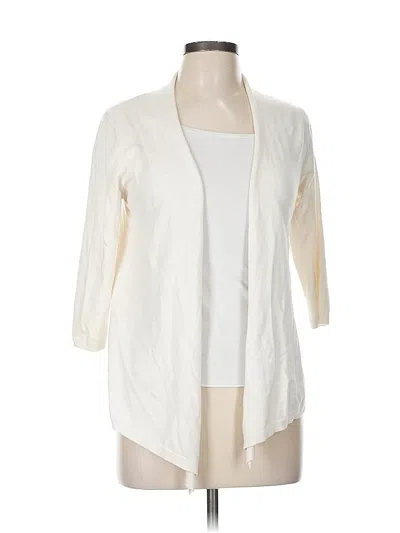 Pre-owned Zara Cardigan Sweater In White