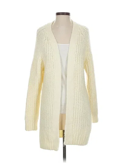 Pre-owned Zara Cardigan Sweater In White