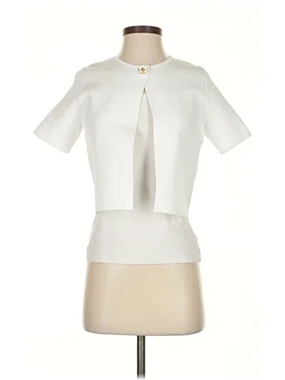 Pre-owned Zara Cardigan Sweater In White