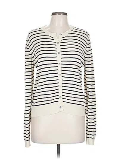 Pre-owned Zara Cardigan Sweater In White