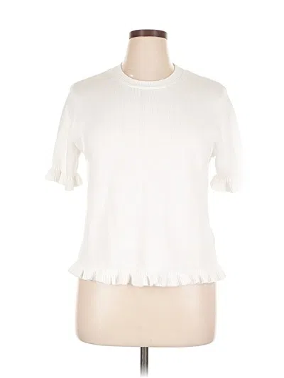 Pre-owned Zara Cardigan Sweater In White