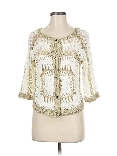 Pre-owned Zara Cardigan Sweater In White