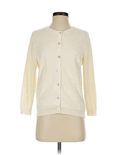 Pre-owned Zara Cardigan Sweater In White