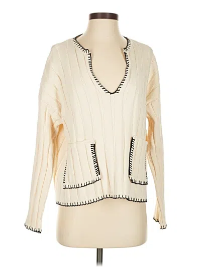 Pre-owned Zara Cardigan Sweater In White