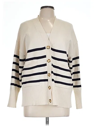 Pre-owned Zara Cardigan Sweater In White