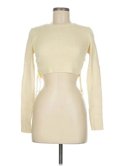 Pre-owned Zara Cardigan Sweater In White